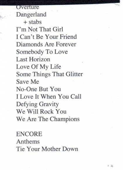 Setlist - Brian May - 06.05.2011 Sheffield, UK