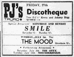 Flyer/ad - Smile in Truro on 28.-29.06.1969