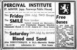 Flyer/ad - Smile in St. Minver on 25.07.1969