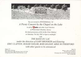 Flyer/ad - Roger Taylor with Band Du Lac in Wintershall on 7.7.2001