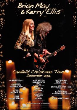 Flyer/ad - Brian May with Kerry Ellis - cancelled UK tour in December 2016