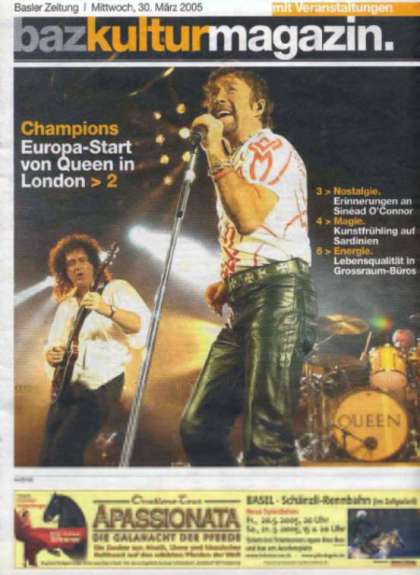 Newspaper review: Queen + Paul Rodgers live at the Brixton Academy, London, UK [28.03.2005]