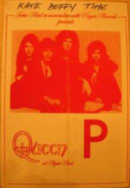 Press pass for the famous Hyde Park gig