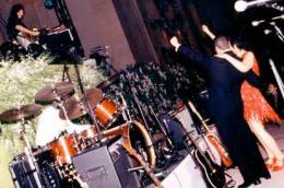 Concert photo: Brian May live at the Marble Collegiate Church, New York, NY, USA (Liza Minelli's wedding) [16.03.2002]