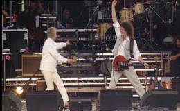 Concert photo: Brian May + Roger Taylor live at the Buckingham Palace, London, UK (Queen's Jubilee) [03.06.2002]