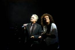 Guest appearance: Brian May + Roger Taylor live at the Dominion Theatre, London, UK (WWRY musical - Freddie's 60th birthday party)