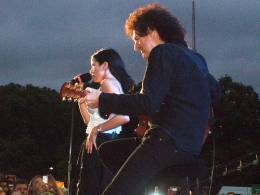 Concert photo: Brian May live at the Hyde Park, London, UK (46664 - Nelson Mandela 90th birthday) [27.06.2008]