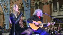Guest appearance: Brian May live at the St Pancras Railway Station, London, UK (Save The Tiger Fund)