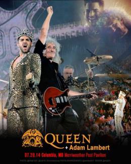 Concert photo: Queen + Adam Lambert live at the Merriweather Post Pavilion, Columbia, MD, USA [20.07.2014]