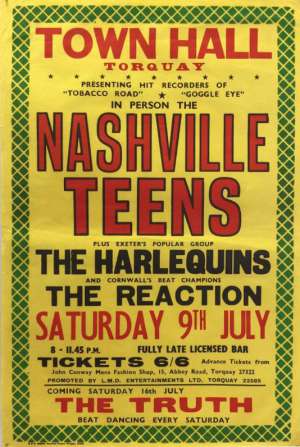 Poster - The Reaction in Torquay on 09.07.1966