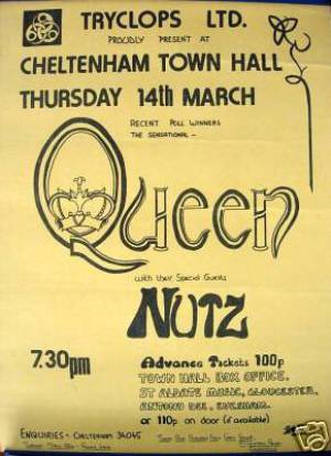 Poster - Queen in Cheltenham on 14.03.1974