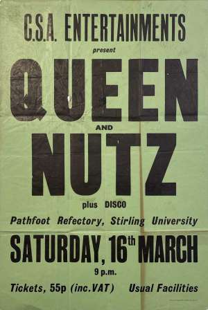 Poster - Queen in Stirling on 16.03.1974