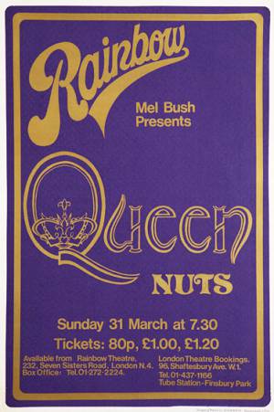 Poster - Queen in London on 31.03.1974