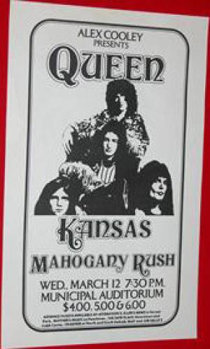 Poster - Queen in Atlanta on 12.03.1975