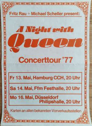 Poster - Queen in Germany in May 1977