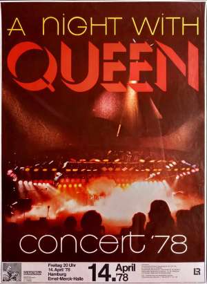 Poster - Queen in Hamburg on 14.04.1978