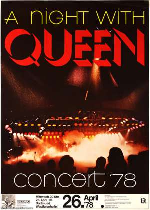 Poster - Queen in Dortmund on 26.04.1979