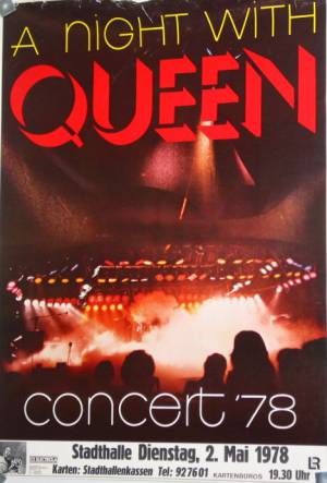 Poster - Queen in Vienna on 02.05.1978
