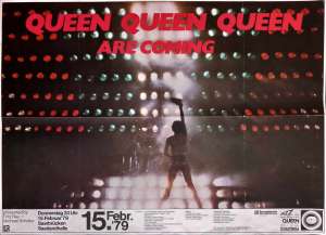 Poster - Queen in Saarbrucken on 15.02.1979