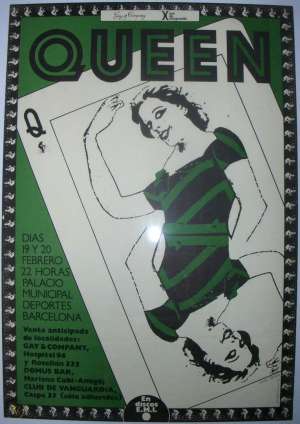 Poster - Queen in Barcelona in February 1979