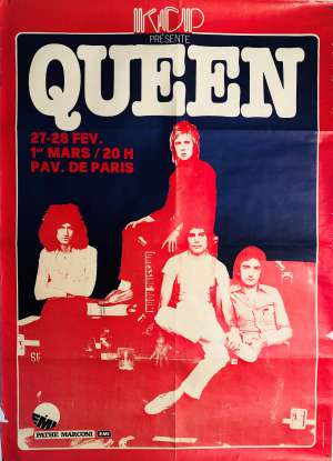 Poster - Queen in Paris 1979