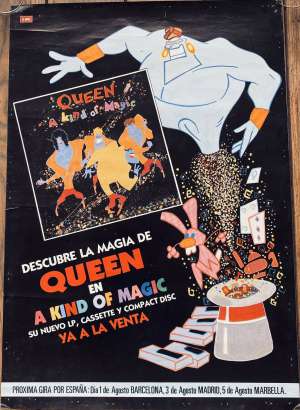 Poster - Queen in Spain in August 1986