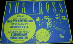 Poster - The Cross in Leicester on 21.02.1988