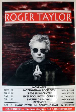 Poster - Roger Taylor in the UK in 1994