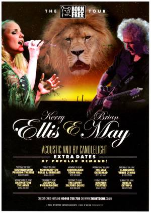 Poster - Brian May on tour with Kerry Ellis in June 2013