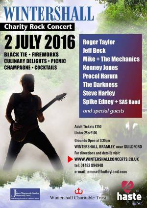 Poster - Roger Taylor with SAS Band in Wintershall on 02.07.2016