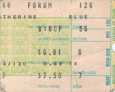 Ticket stub - Queen live at the Forum, Montreal, Canada [26.01.1977]