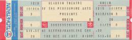 Ticket stub - Queen live at the Aladdin Centre, Las Vegas, NV, USA [15.12.1977]