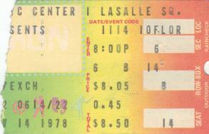 Ticket stub - Queen live at the Rhode Island Civic Centre, Providence, RI, USA [14.11.1978]