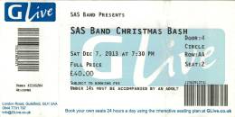 Ticket stub - The Cross live at the G Live, Guildford, UK (The Cross reunion) [07.12.2013]