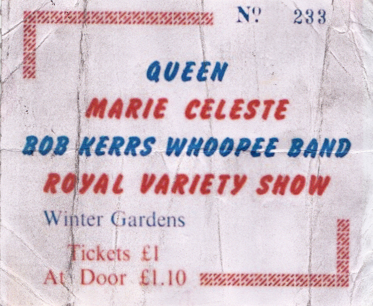fake Queen ticket - fraudster David Cartars