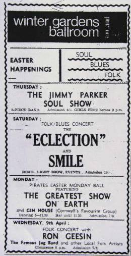 Flyer/ad - Smile in Penzance on 05.04.1969