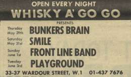 Flyer/ad - Smile in London on 31.05.1969