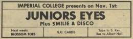 Flyer/ad - Smile in London on 01.11.1969