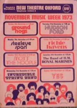 Flyer/ad - Queen in Oxford on 20.11.1973