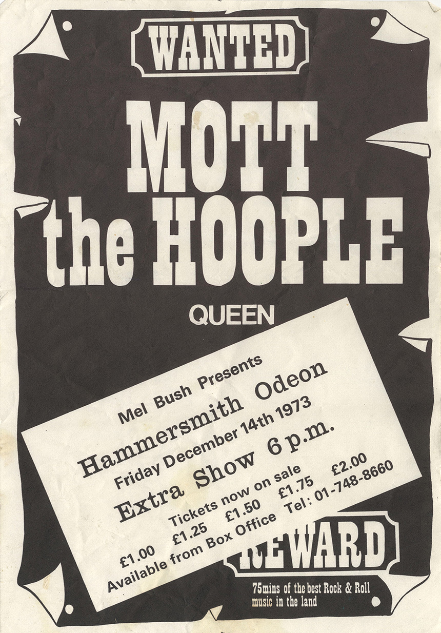 Mott/Queen in London on 14.12.1973 - extra show