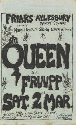 Flyer/ad - Queen in Aylesbury on 2.3.1974