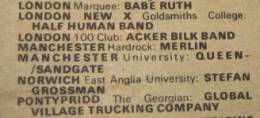 Flyer/ad - Queen in Manchester on 20.3.1974