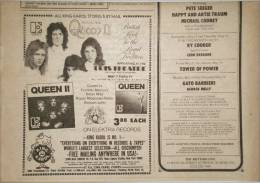 Flyer/ad - Queen in New York in May 1974