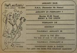 Flyer/ad - Queen in Cincinnati on 6.2.1975