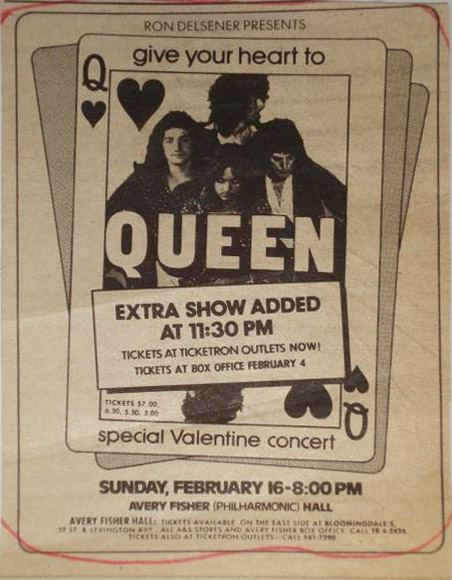 Queen in New York on 16.2.1975