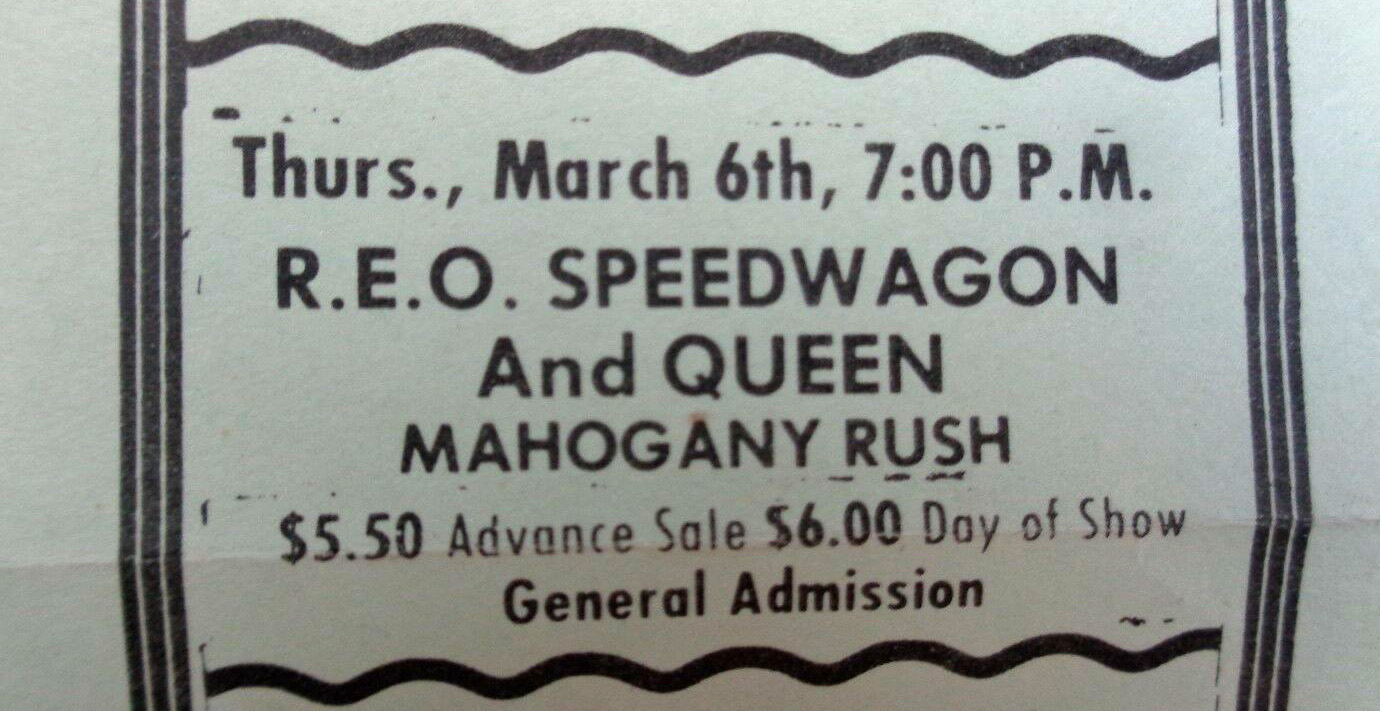 Queen in Madison on 06.03.1975