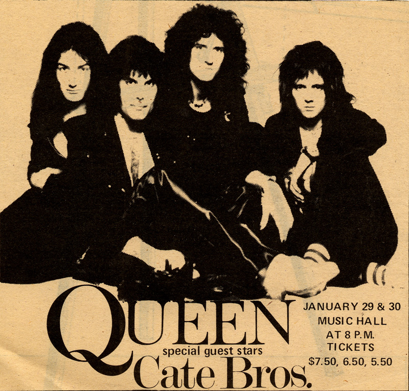 Queen in Boston on 30.1.1976