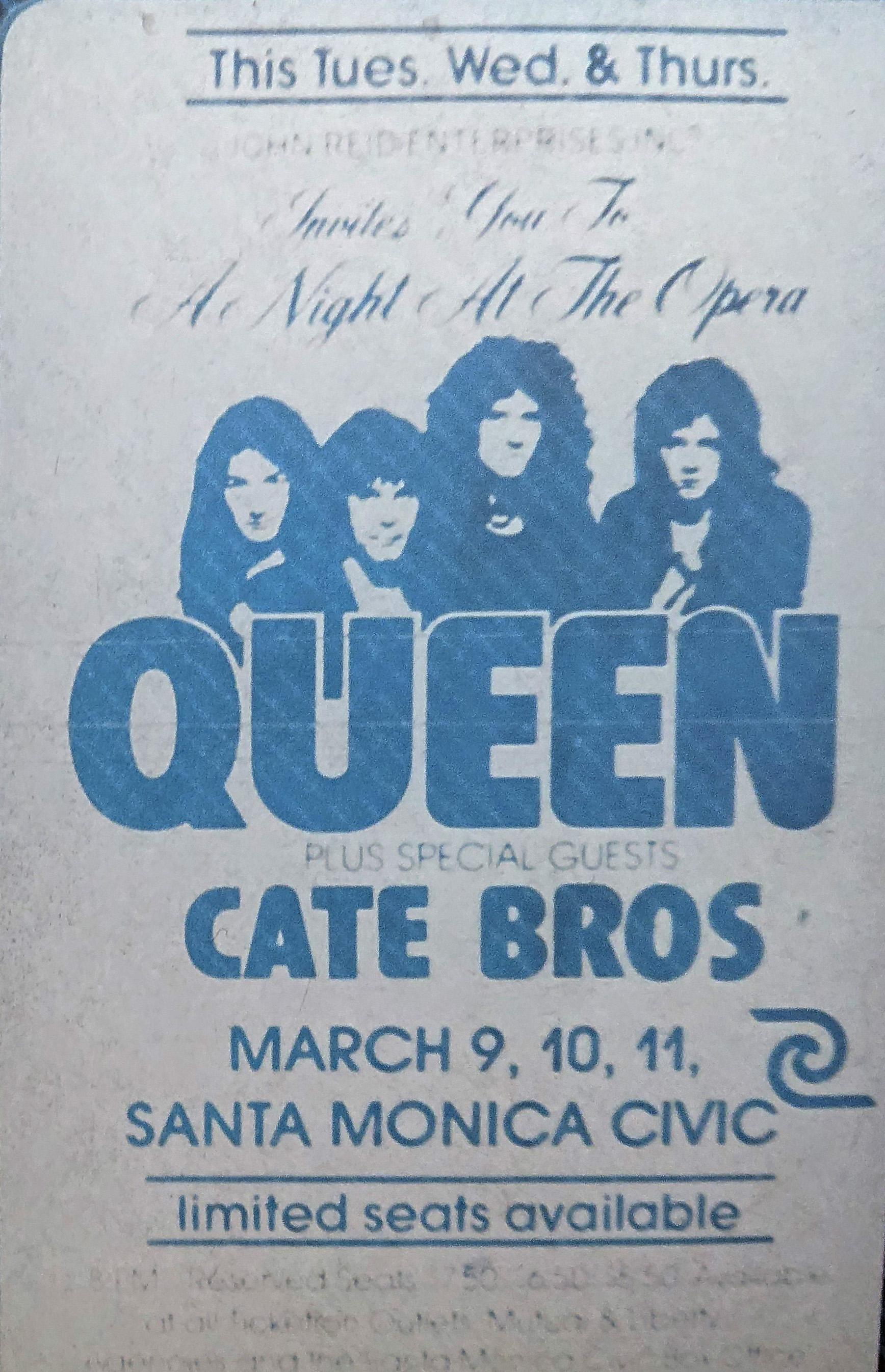 Queen in Santa Monica on 09.-11.03.1976