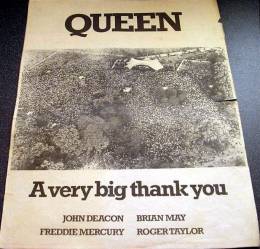 Flyer/ad - after Queen in Hyde Park on 18.9.1976