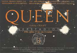 Flyer/ad - Queen in Budapest on 27.07.1986